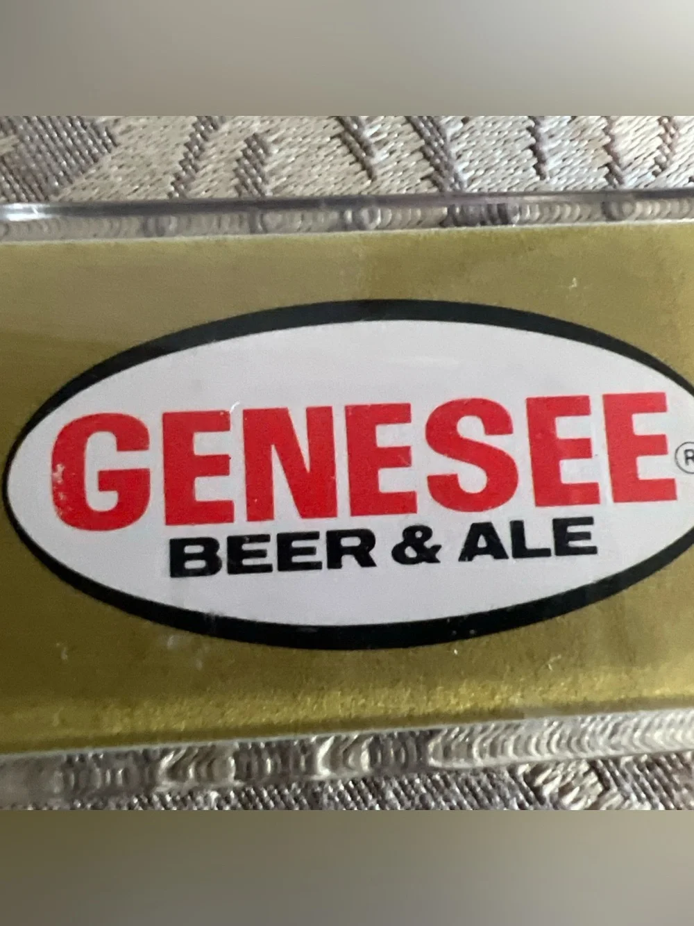 Vintage Genesee Beer And Ale Beer Keychain Breweriana